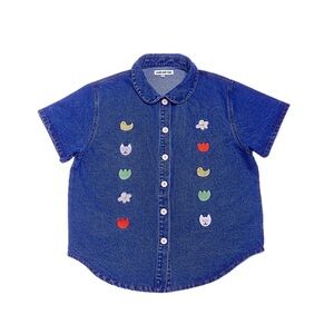 KINA AND TAM Tinker Denim shirt in size large. Brand new without tags.